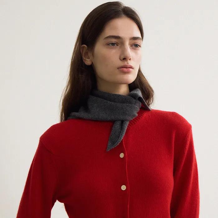 petit knit muffler (charcoal)