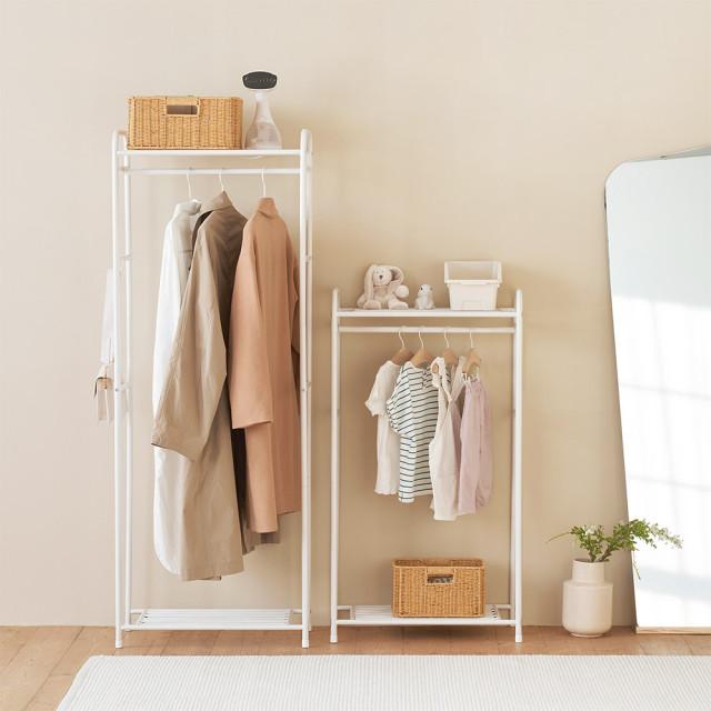 심플한 디자인 철제 행거 모음 미니 코너 스탠드 옷걸이 이동식 옷