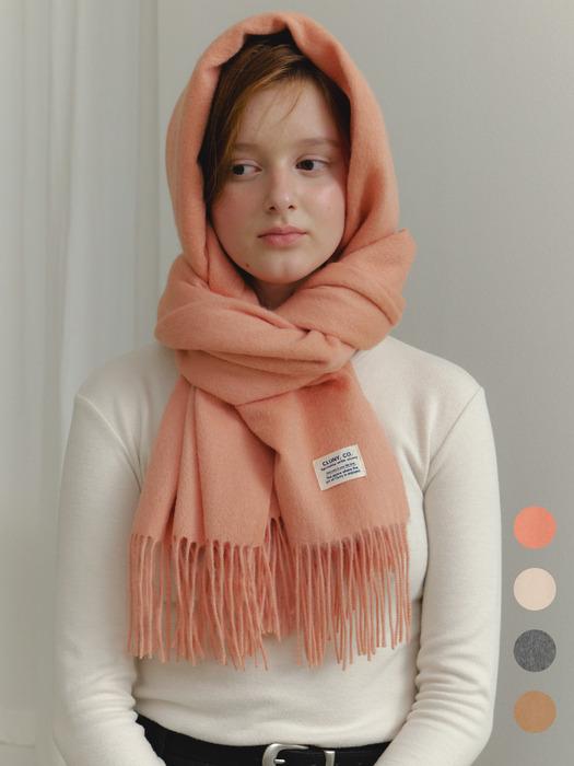 Soft wool long muffler - (4color)