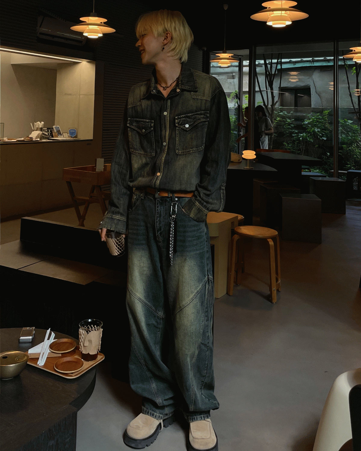 (프리미엄)슬랍웨스턴셔츠 (3color)