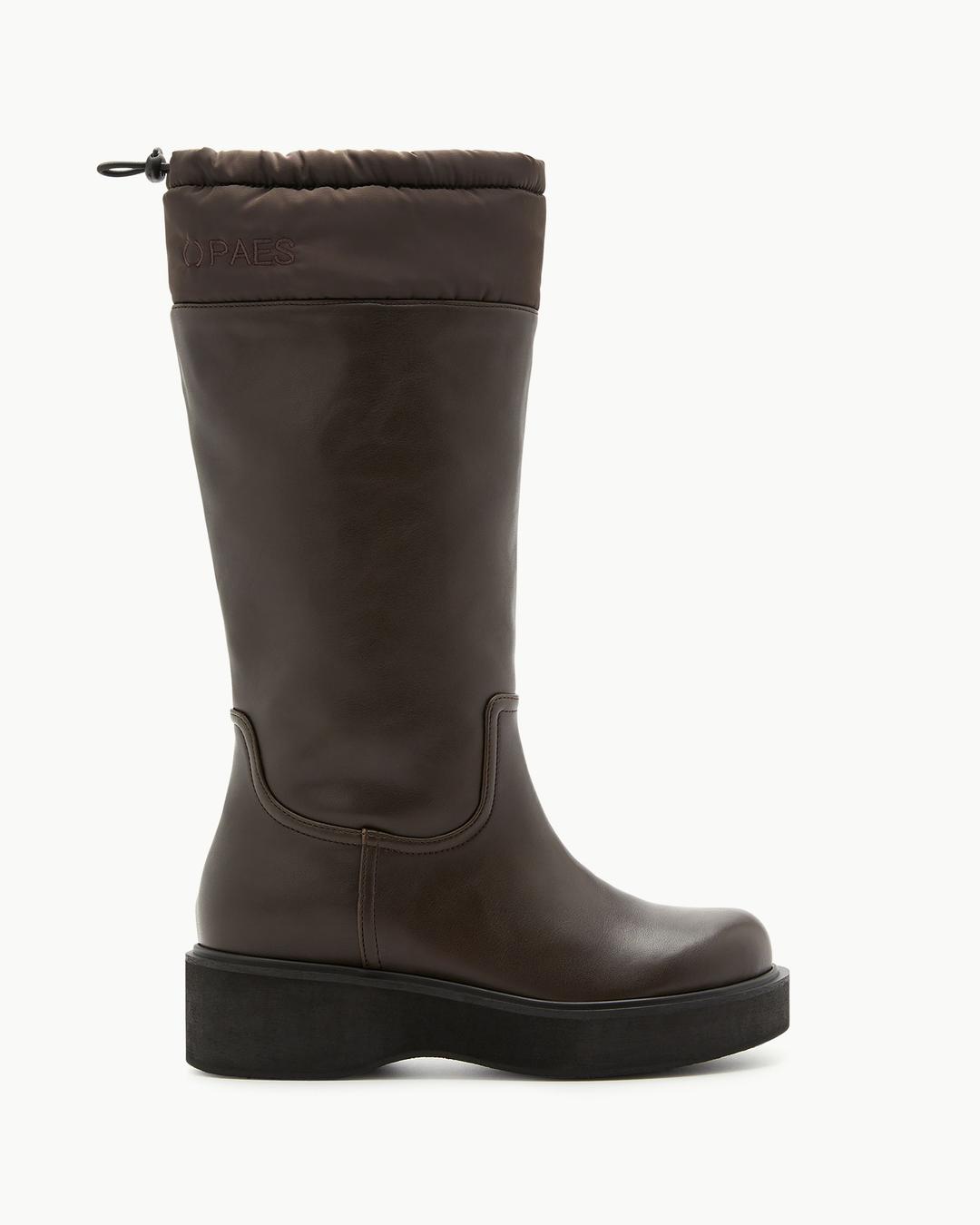 Napping Soft Leather Boots / Brown