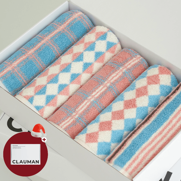 프리미엄 40수 200g 5p 고중량 감성 실용 선물 먼지없는 수건세트 클라우망1981 익스클루시브