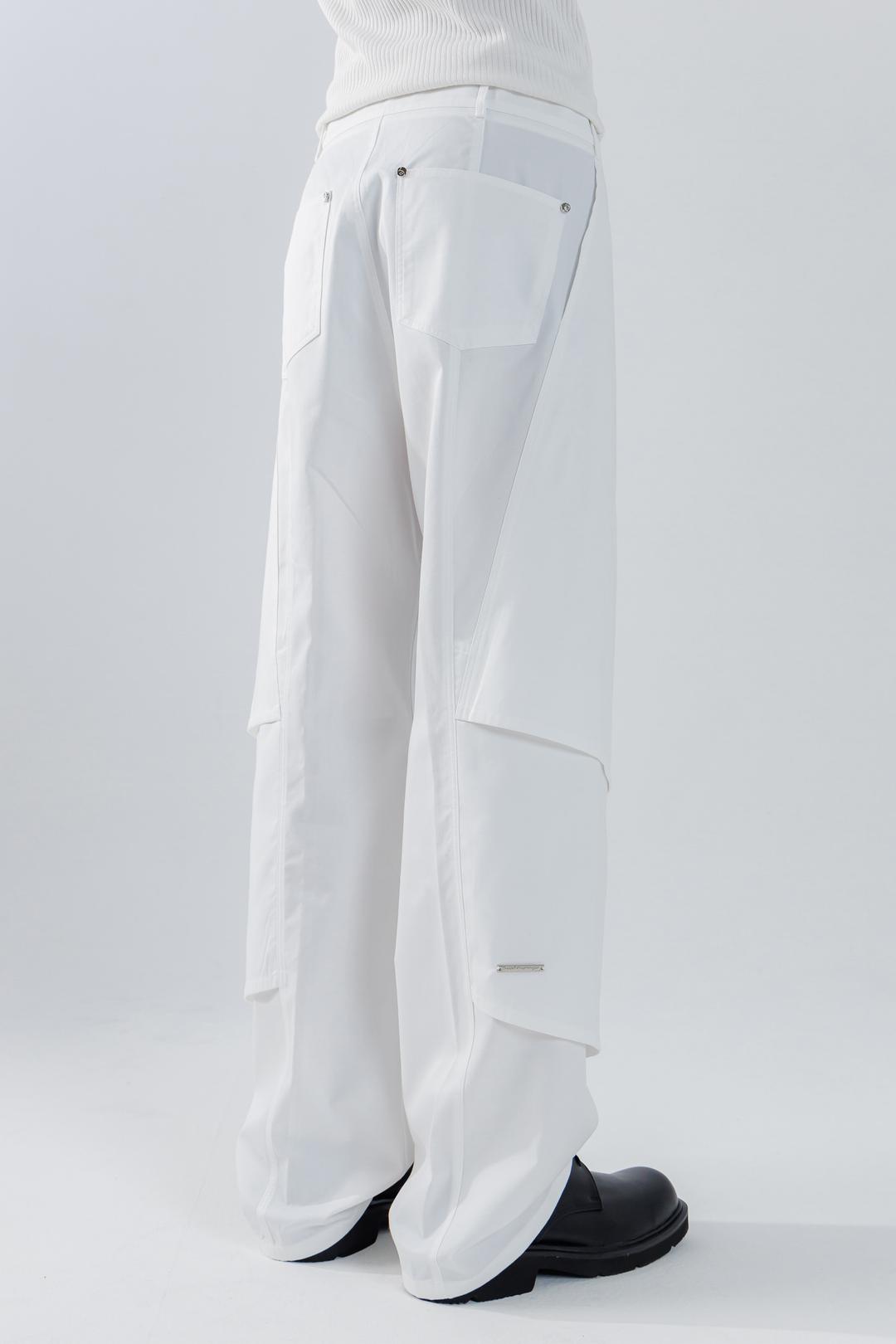 MULTI LAYERRD PANTS_WHITE