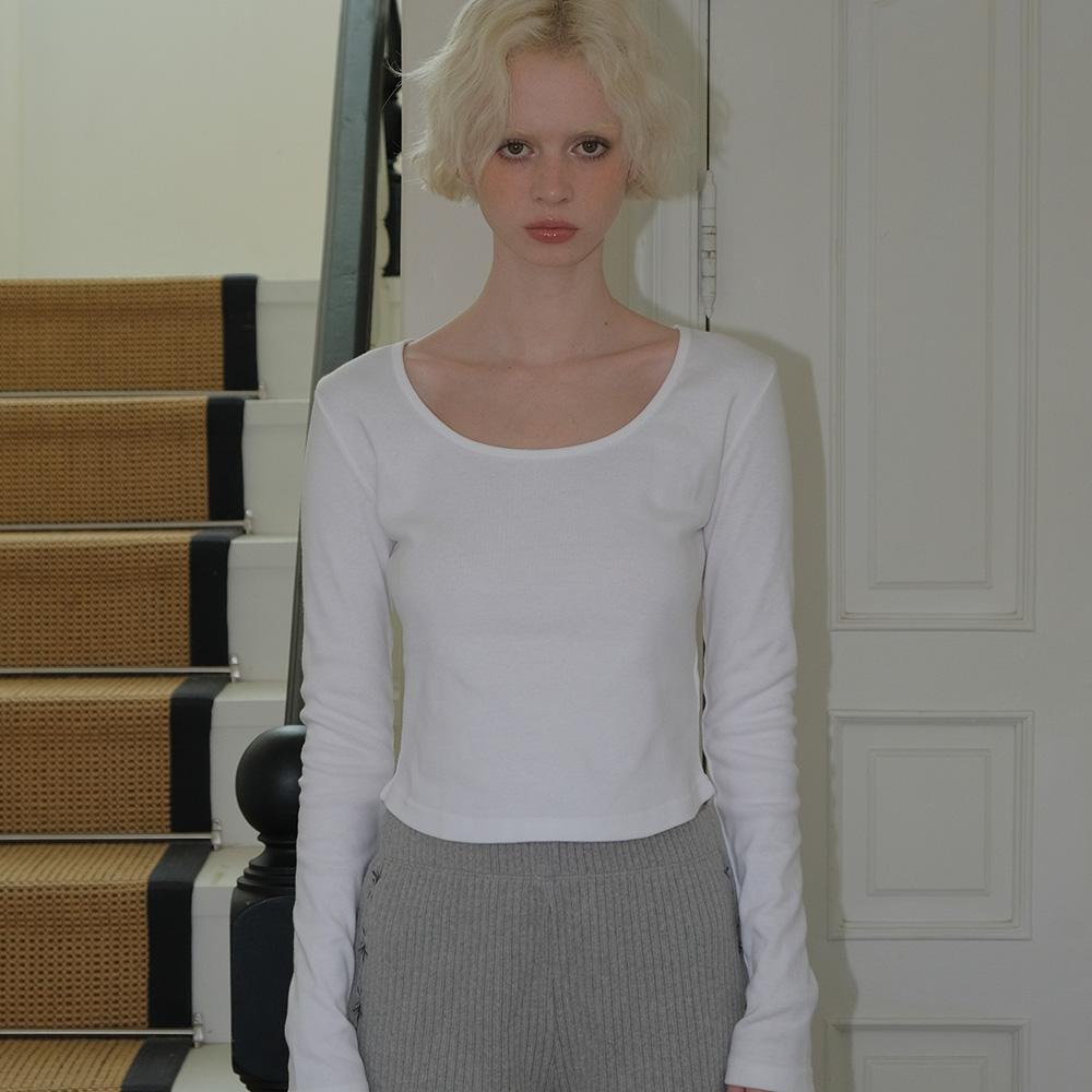 C BASIC U-NECK T-SHIRT_WHITE