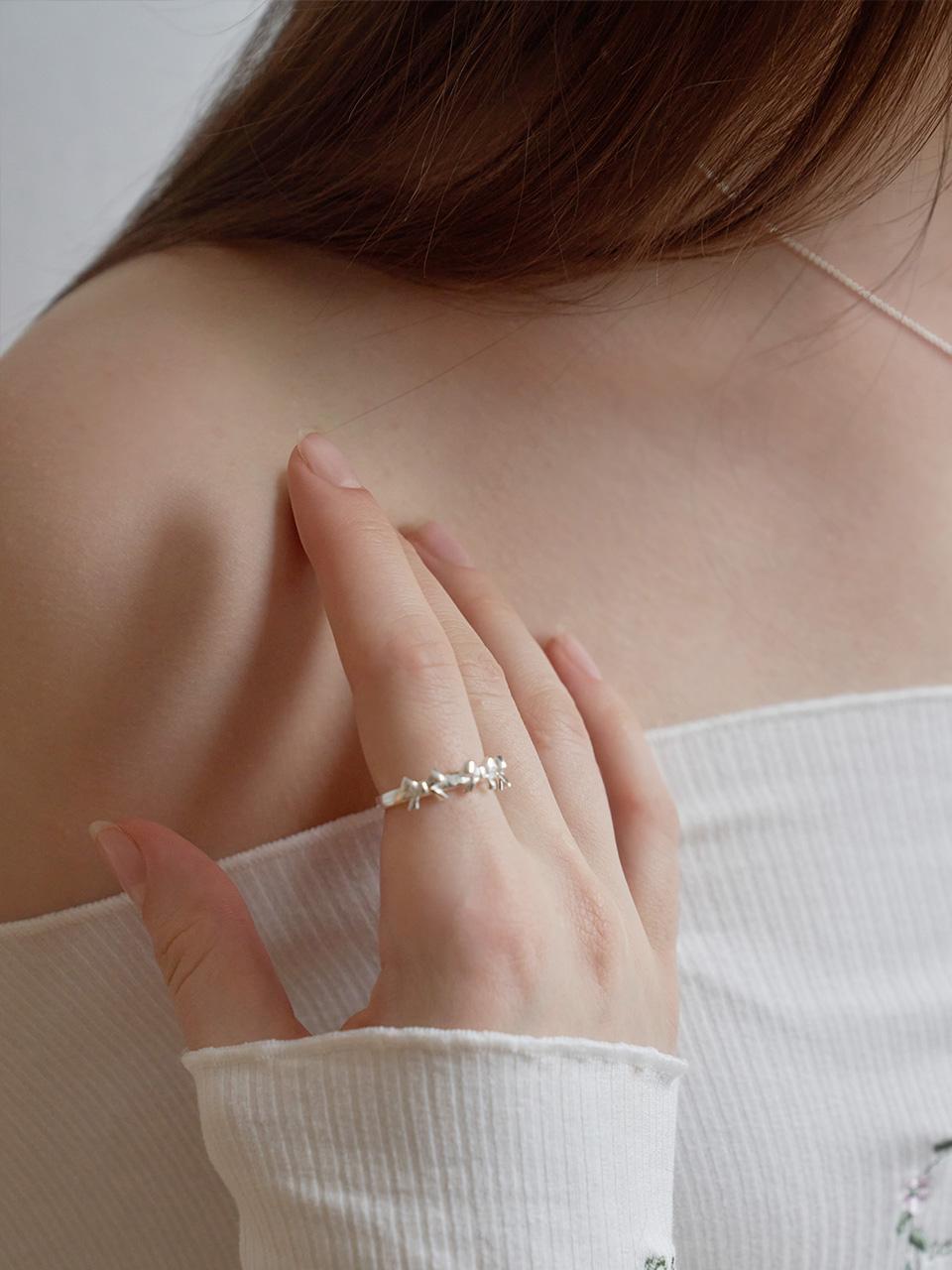 [Silver925] Triple Ribbon Ring