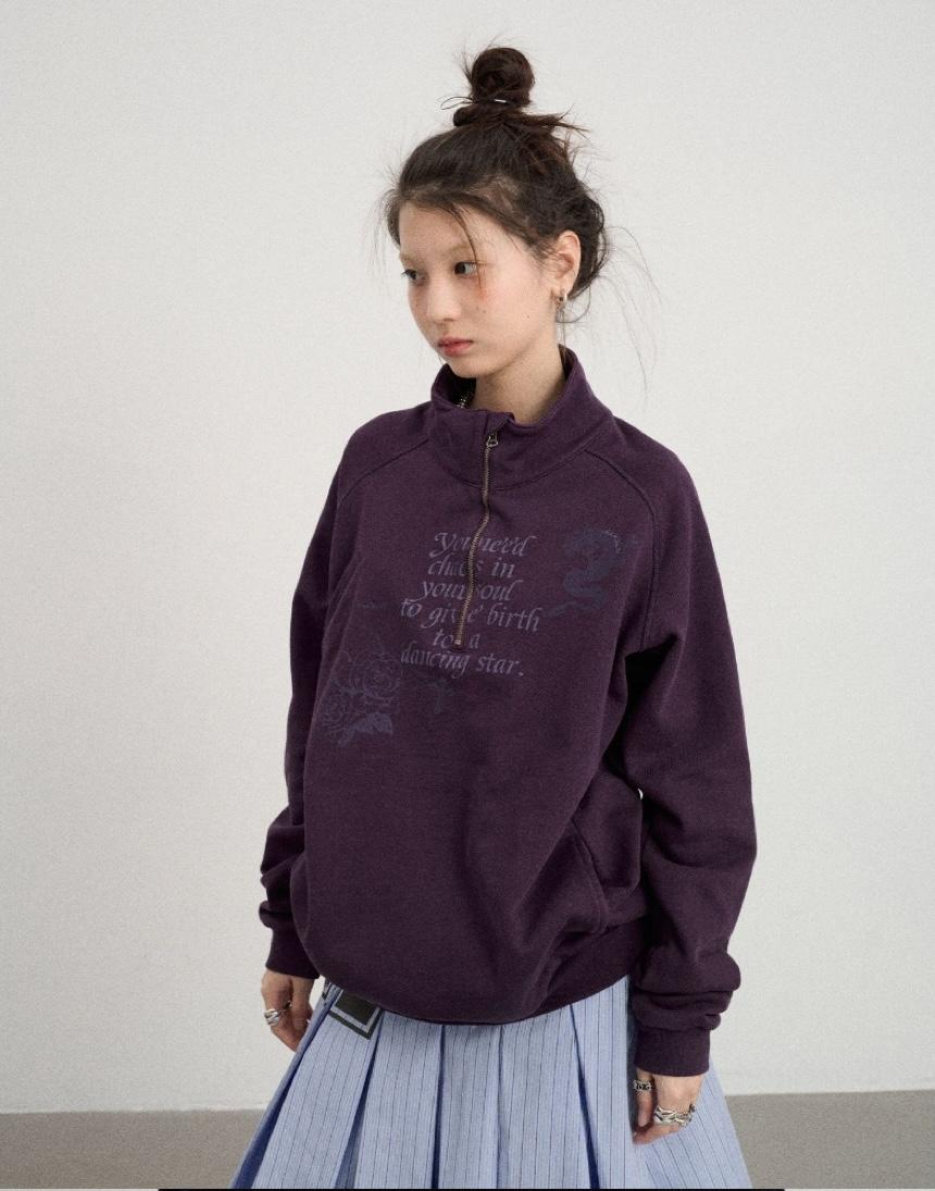 Achihara Genesis Coaster Half Zip-Up Sweatshirt (3color)