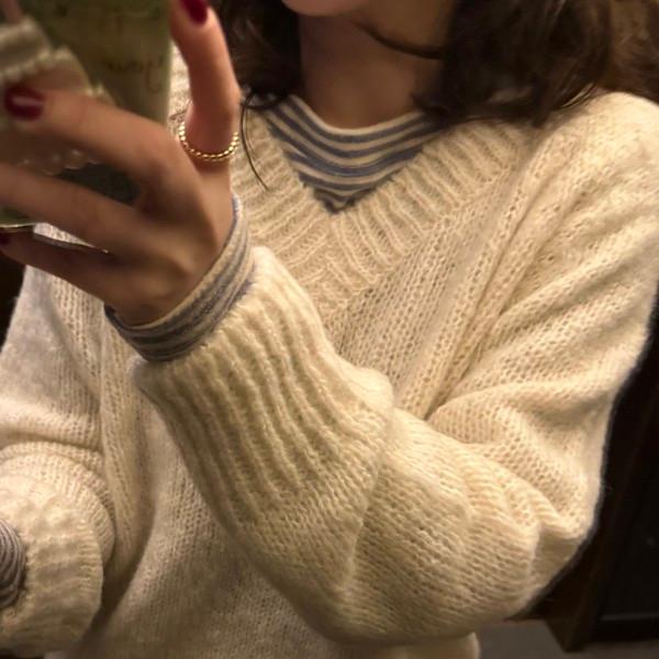 bol stripe top (purple/blue/black)