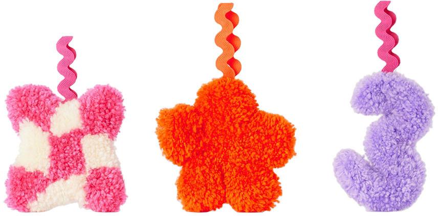 SSENSE 익스클루시브 멀티컬러 터프트 오너먼트 세트