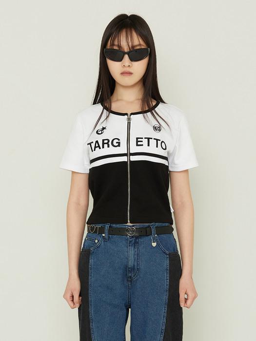 RACING CROP CARDIGAN_BLACK