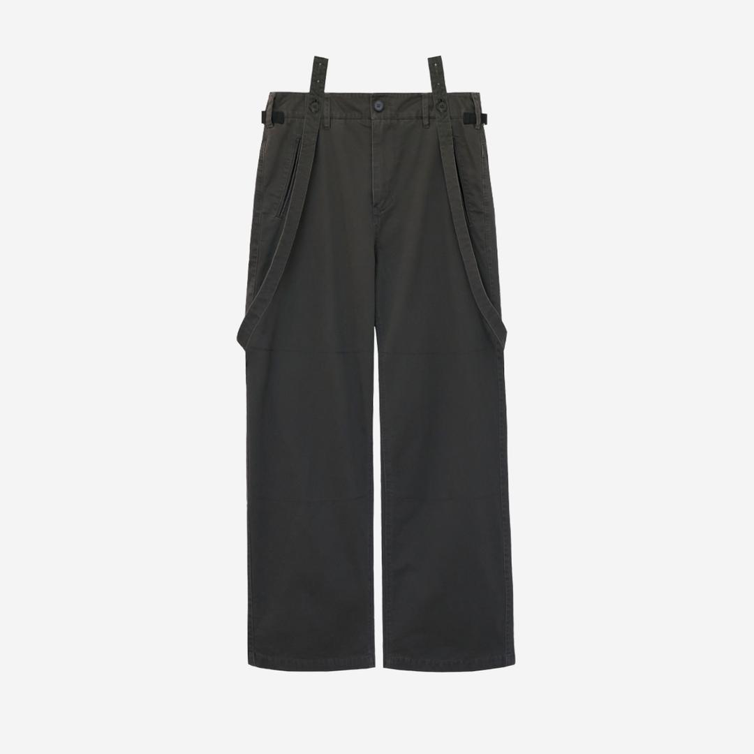 (11.02 PM6:00) suspender pants chino - charcoal