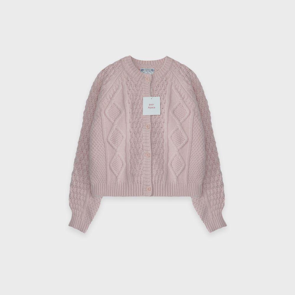 Roco Alpaca Cardigan (Pink)