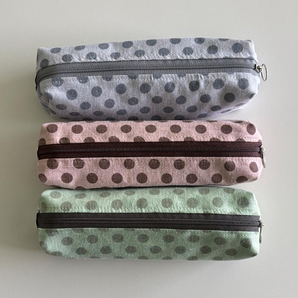 Pencil pouch_빈티지 도트 필통(3color)