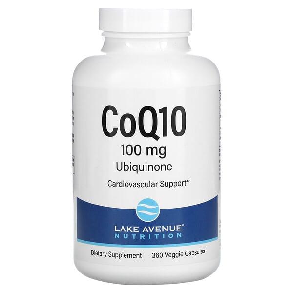 Lake Avenue Nutrition, CoQ10, USP 등급 유비퀴논, 100mg, 베지 캡슐 360정