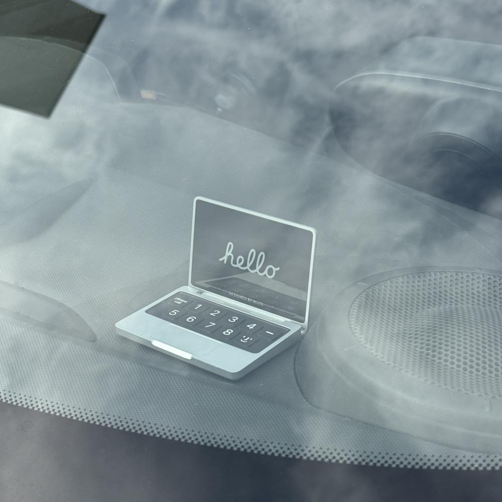 노트북 주차번호판 차량번호판 자동차 전화번호 새차선물 실버