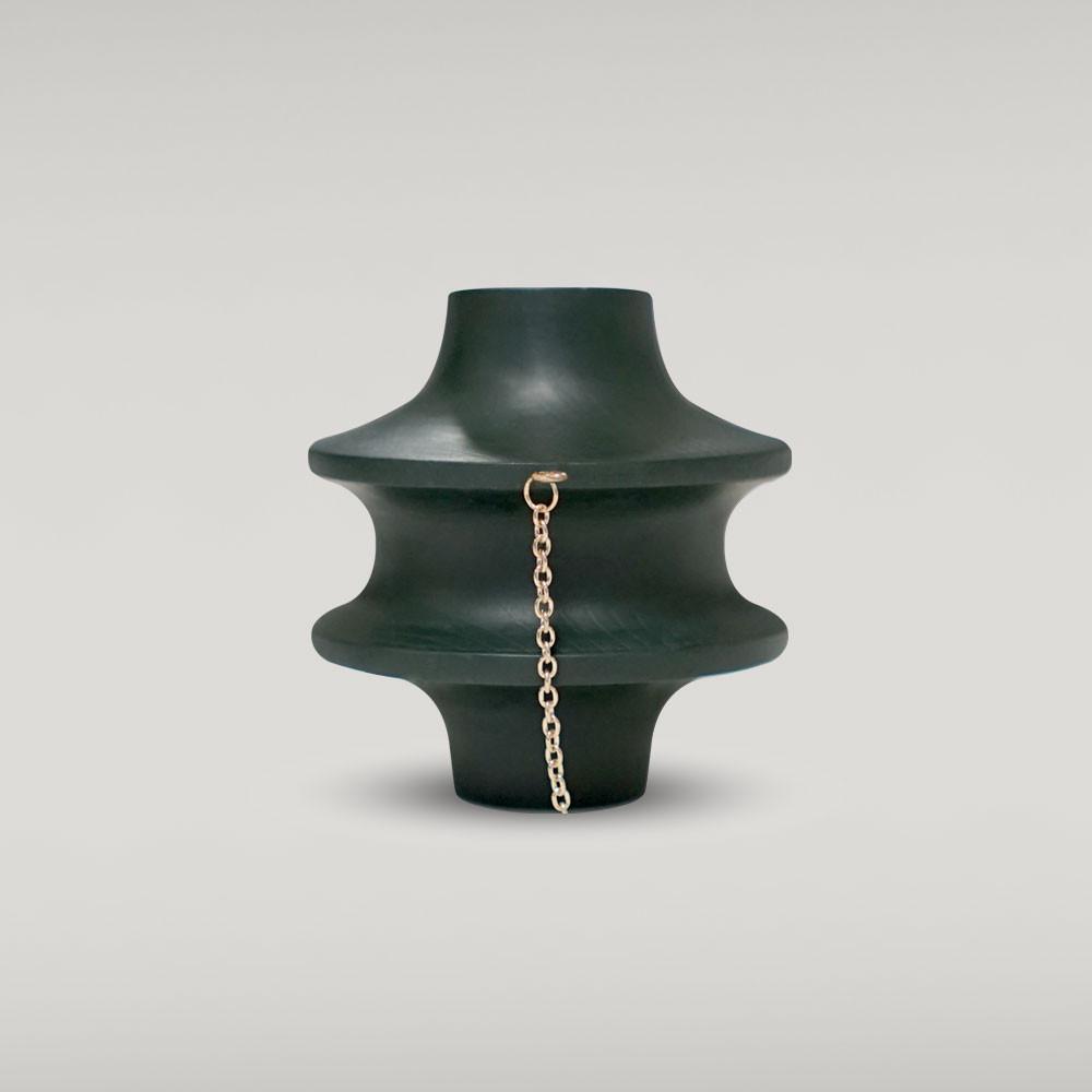 Handing Garden/ 원목 행잉 화병 - Green+Gold chain