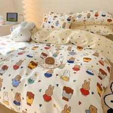 미피 면 토끼 캐릭터 이불커버 100면 세트