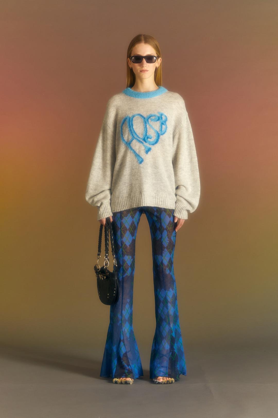 (ESSENTIAL) HEART ADSB SWEATER atb1005w(GREY)