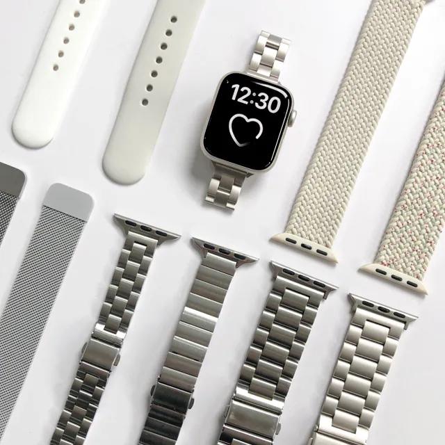 [🌟오늘출발/필름증정] 100여종 애플워치 스트랩 메탈 가죽 밀레니즈 루프 투명 스포츠 실리콘 8 7 6 5 SE 2