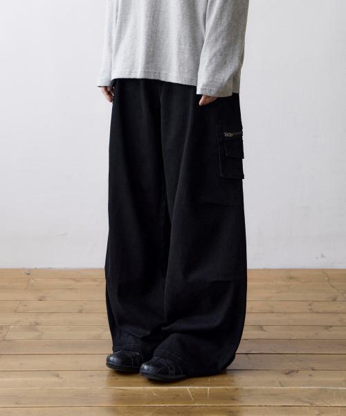 TCM double pocket pants (black)