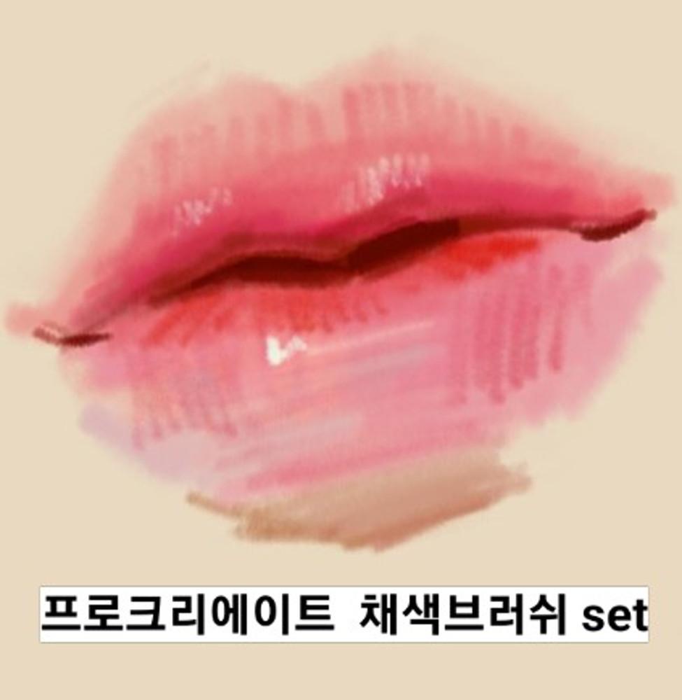[프로크리에이트 브러쉬9개 set!]채색브러쉬 7종 + 블랜딩 브러쉬 1종 + 속눈썹 브러쉬 1종