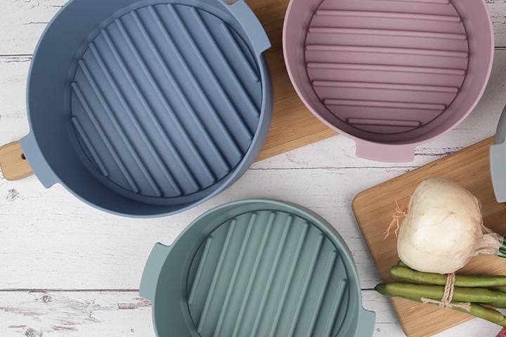 파스텔 실리콘 에어프라이어 용기 4color