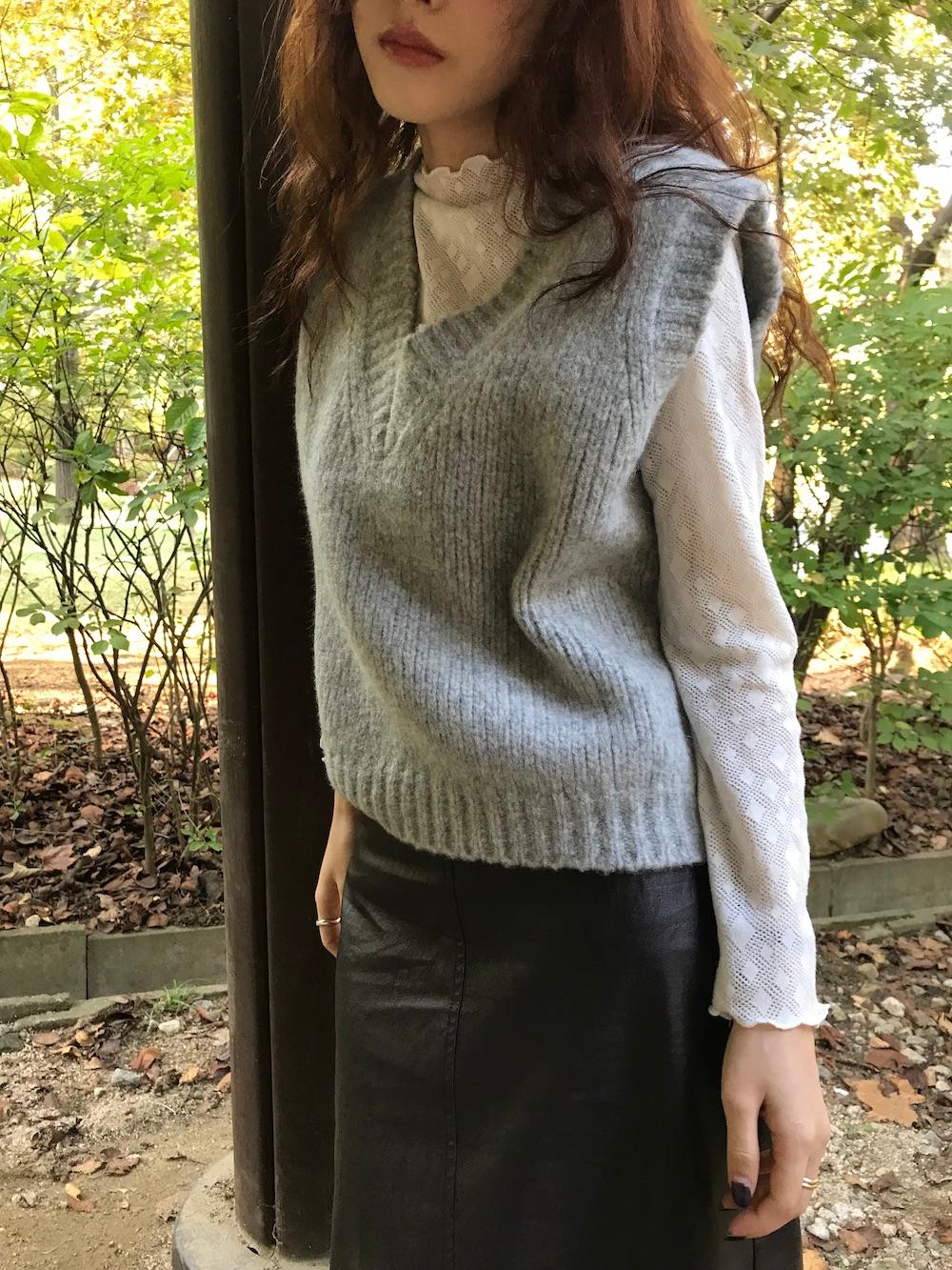 윈터 다이아 블라우스 (2 colors)