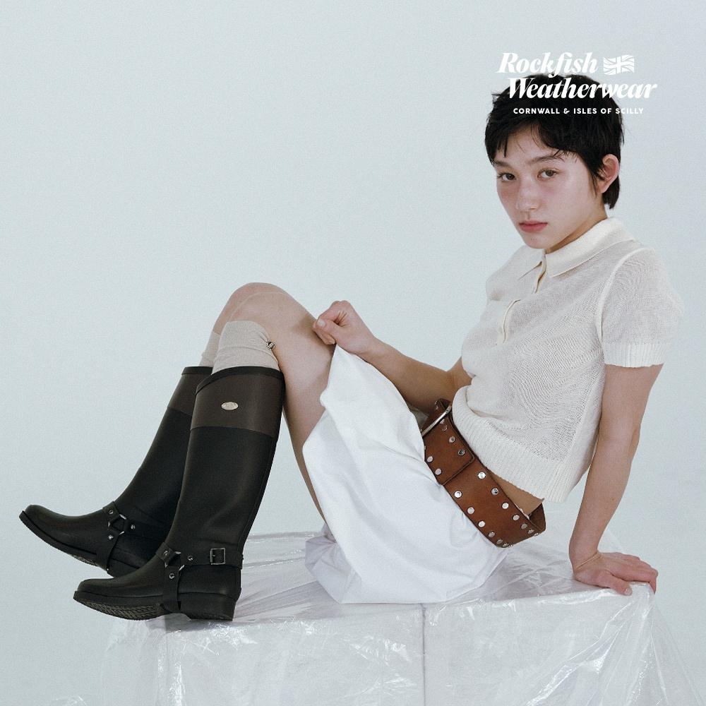 HARNESS WELLINGTON BOOTS LONG - 2color