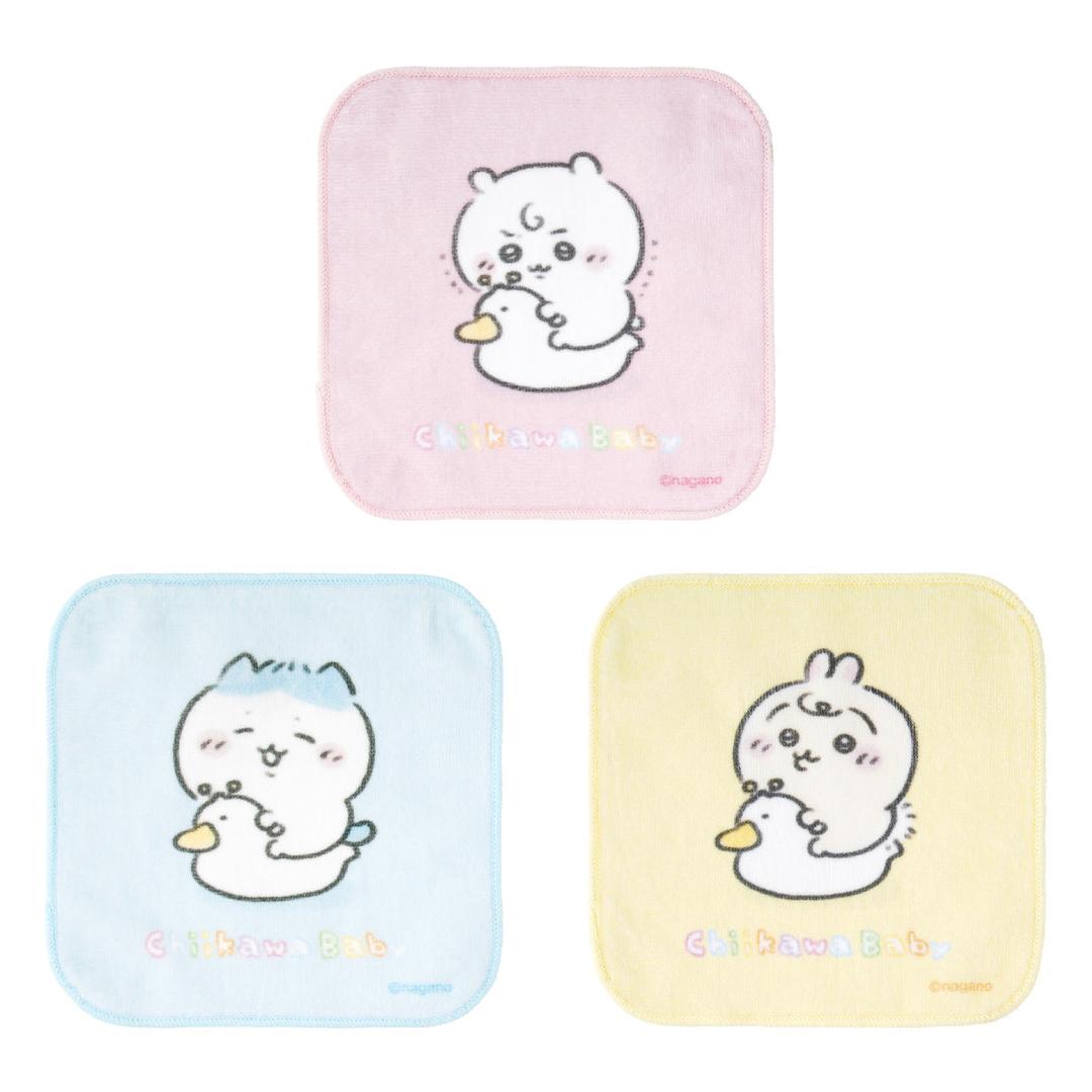 치이카와 Chiikawa Baby 사각형 3장 세트 타월 (아기 변기)