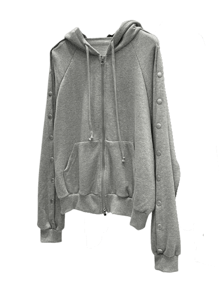 totto hooded zip-up :버튼 후드집업