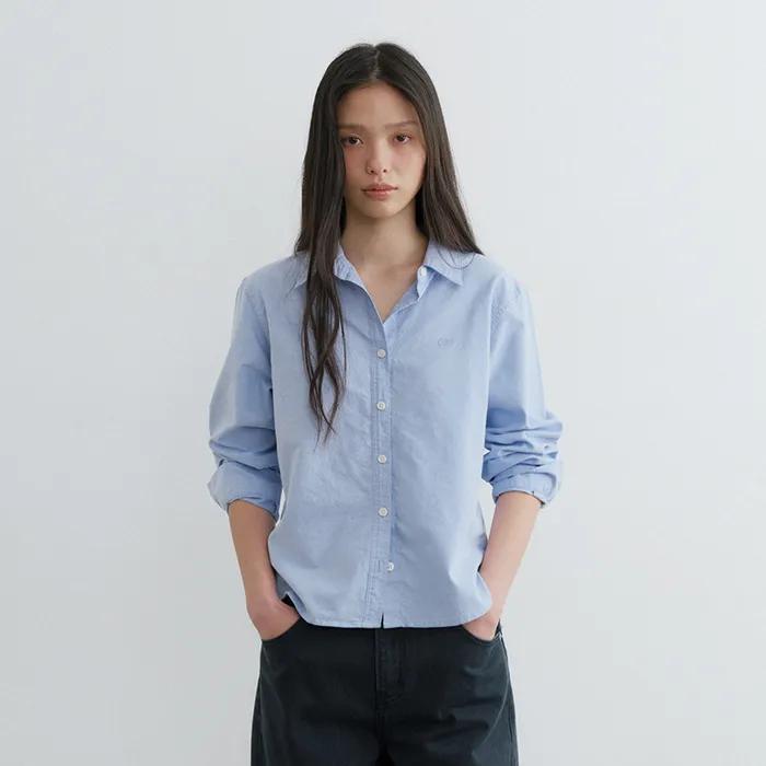 [8차/예약배송] Standard oxford washed shirt (sky blue)