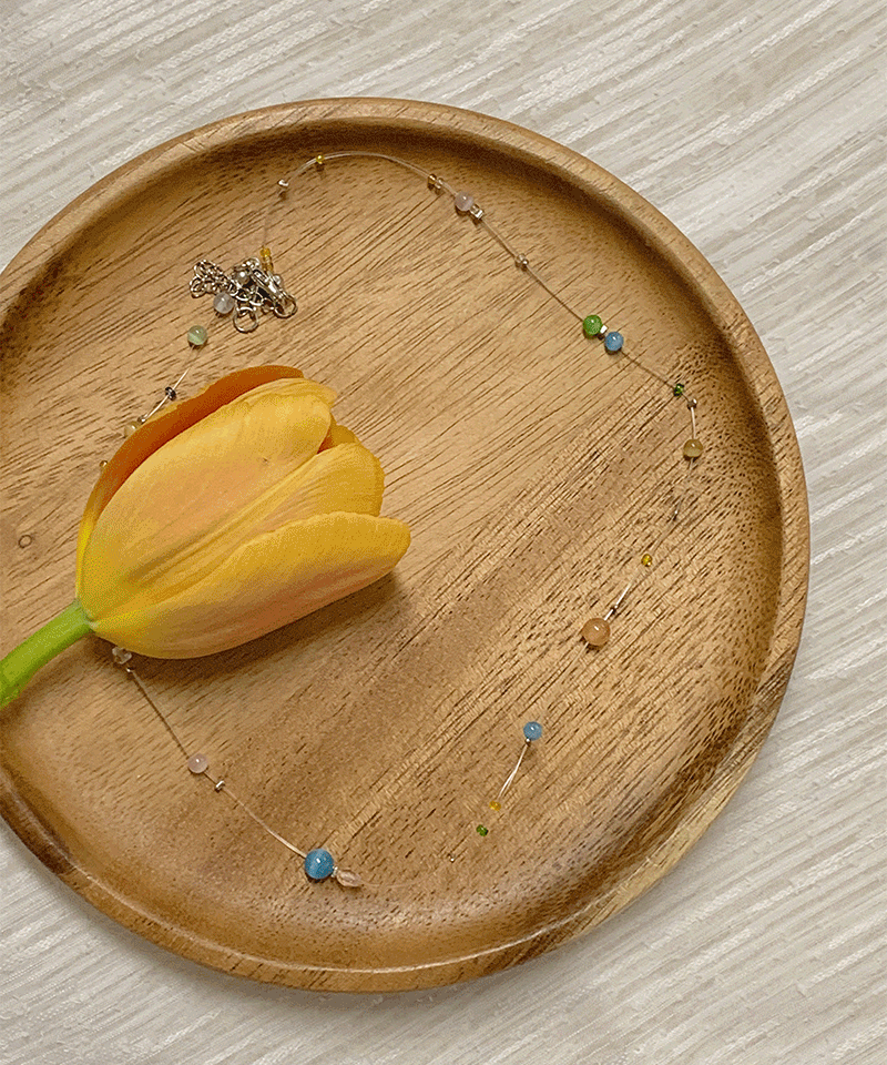 피피 비즈 목걸이