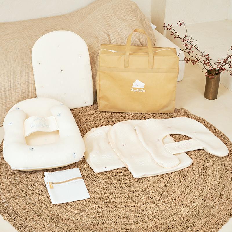 엔젤앤비 역류방지쿠션 통잠 풀세트(본품+추가커버+0도 통잠쿠션+휴대용가방+세탁망)