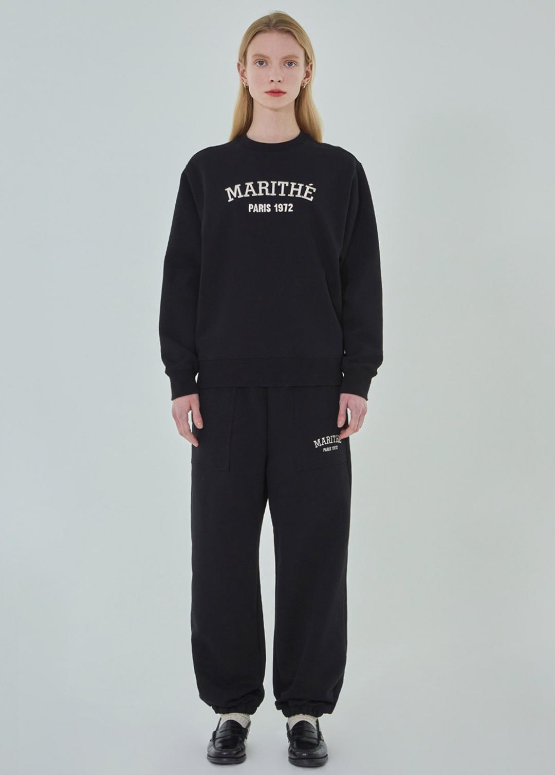 NEW COLLEGE SWEATPANTS black