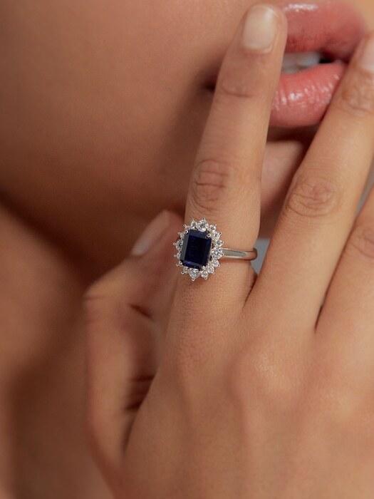 빅토리아 블루 클러스터 반지 (Victoria Blue Cluster Ring)