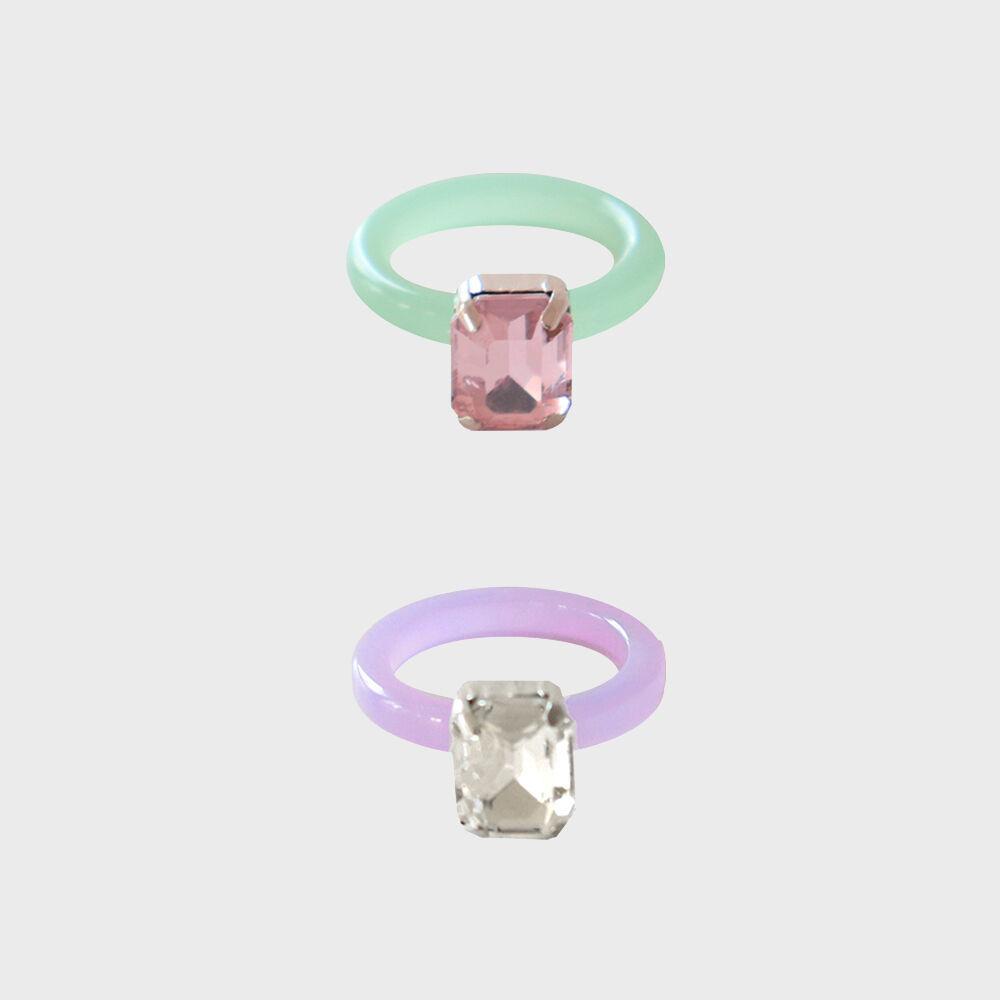 Pastel acrylic Ring