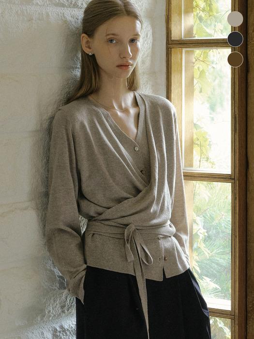 comos 1523 layered strap cardigan (3color)