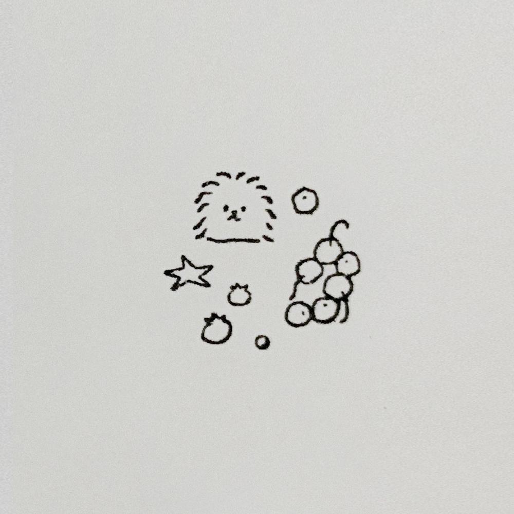 [미니모니] 우드스탬프 - 열매