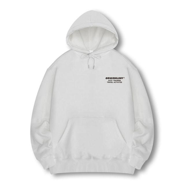 [국내생산/기모선택] 심플한 레터링 후디 후드 티셔츠 남녀공용 긴팔티 커플룩 루즈핏 빅사이즈(M~4XL)