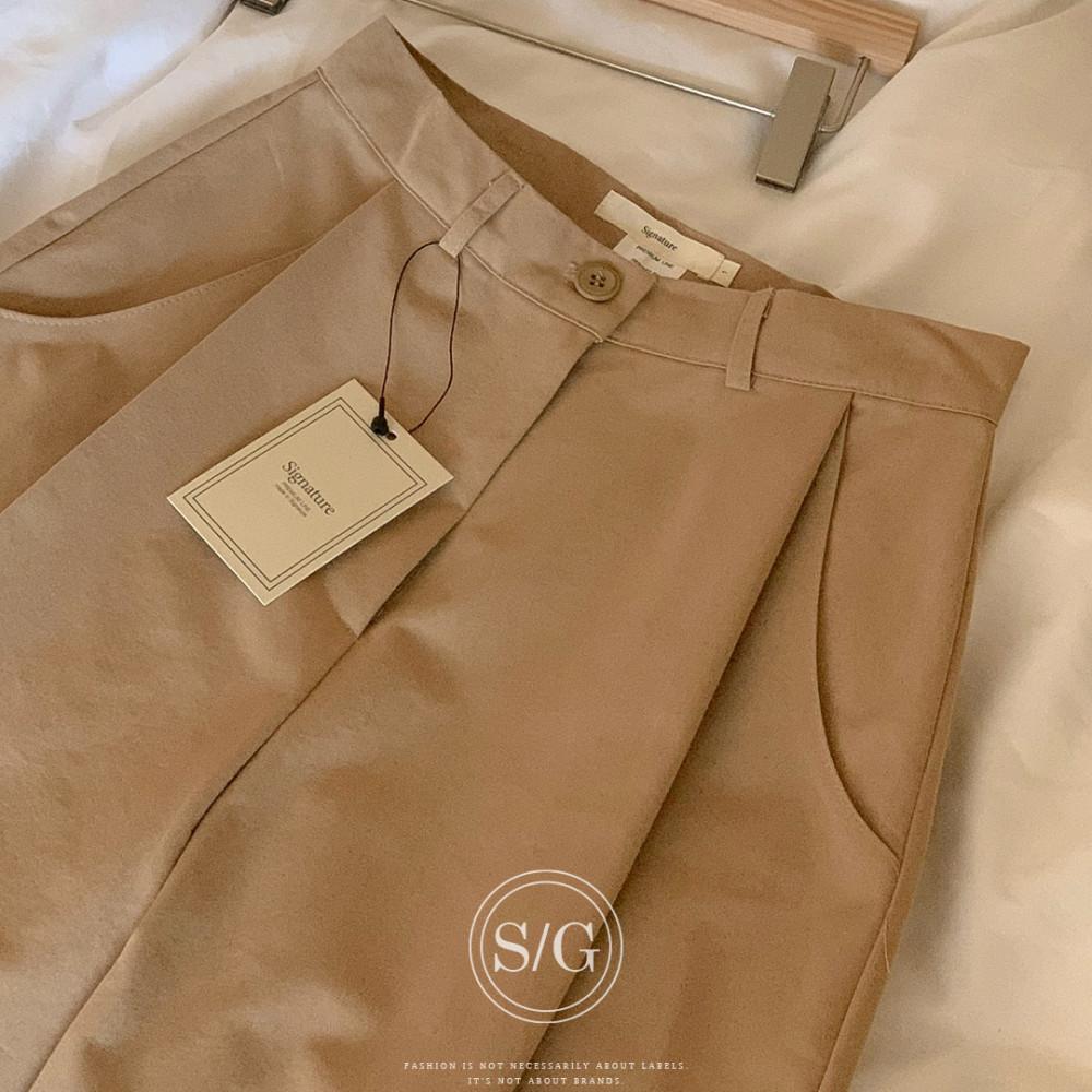 [SALE20%/크림sm 블랙m] 시그니처 바질 팬츠 (3color)