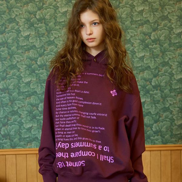 SONNET 18 HOODIE / grape