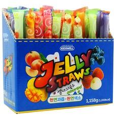 키즈웰 젤리스트로우 60개입