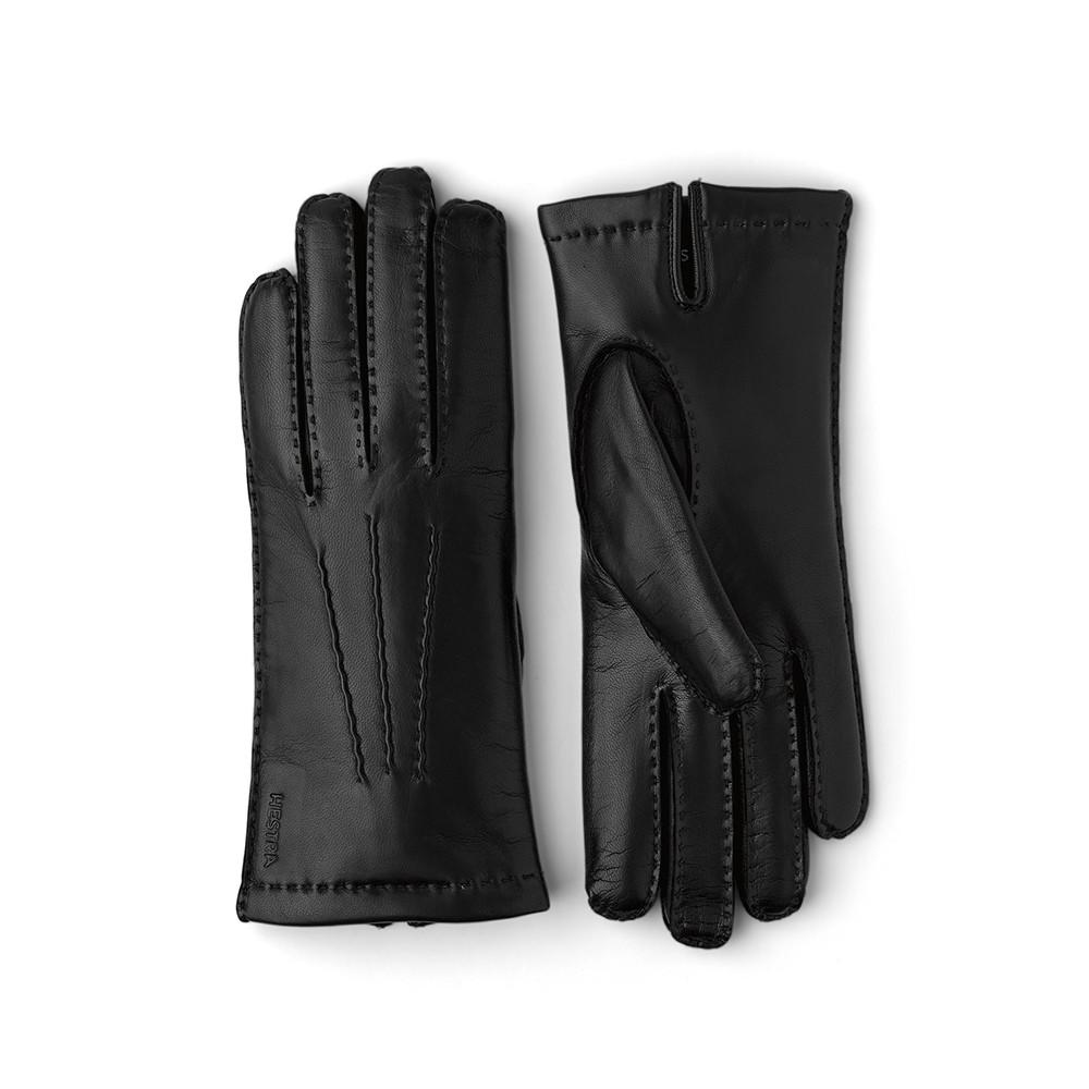 마리 헤어쉽 양가죽 블랙 14200 100-헤스트라 여자 가죽 장갑 글러브-스웨덴 명품 수제 핸드메이드 클래식 럭셔리 천연가죽 여성 겨울 보온 방한 롱장갑 선물용