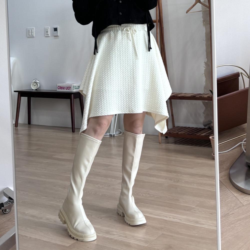 [하비추천/~77] 유니크 언발 밴딩 스커트 : 식스앤식스 SIXNSIX