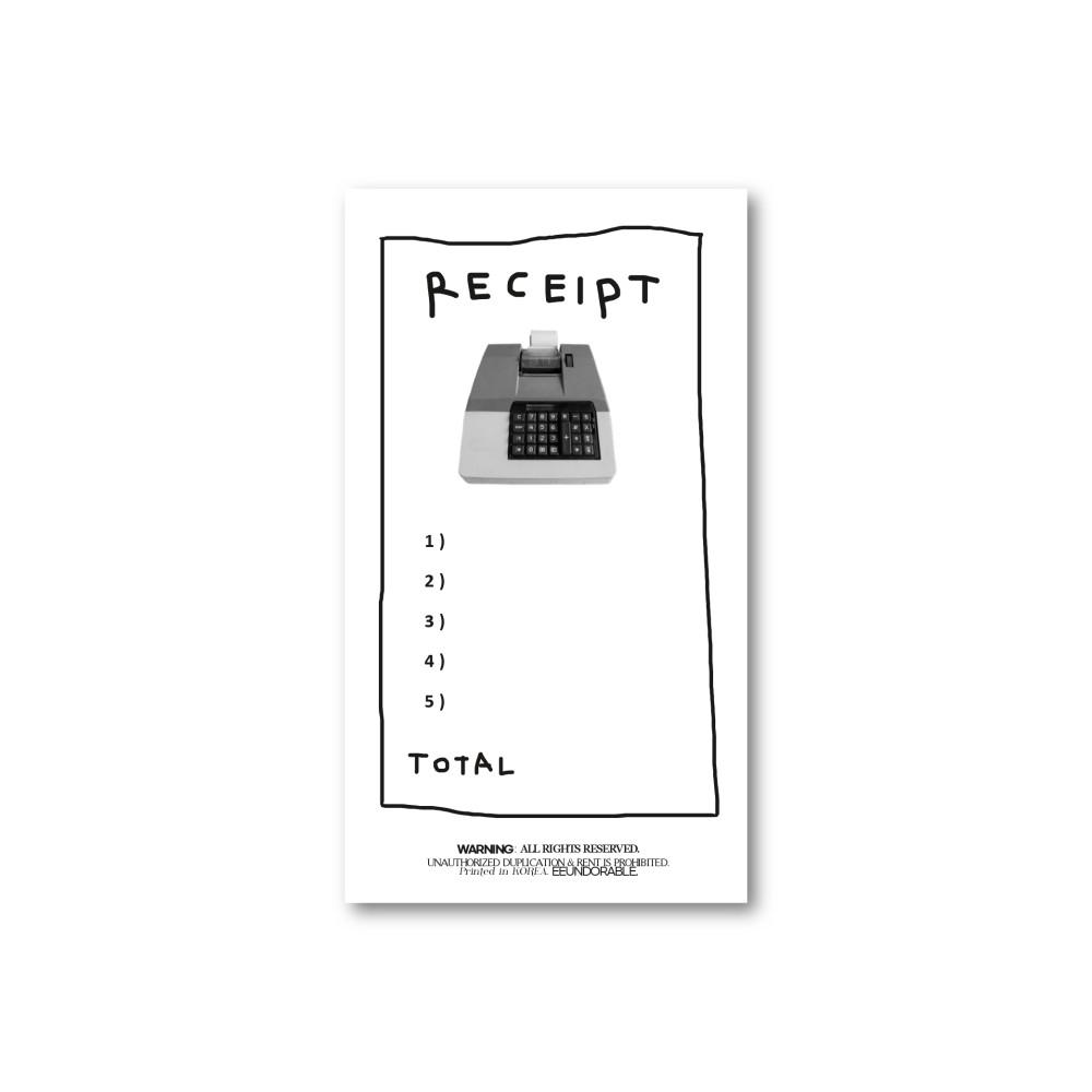 receipt(calculator) memo-pad
