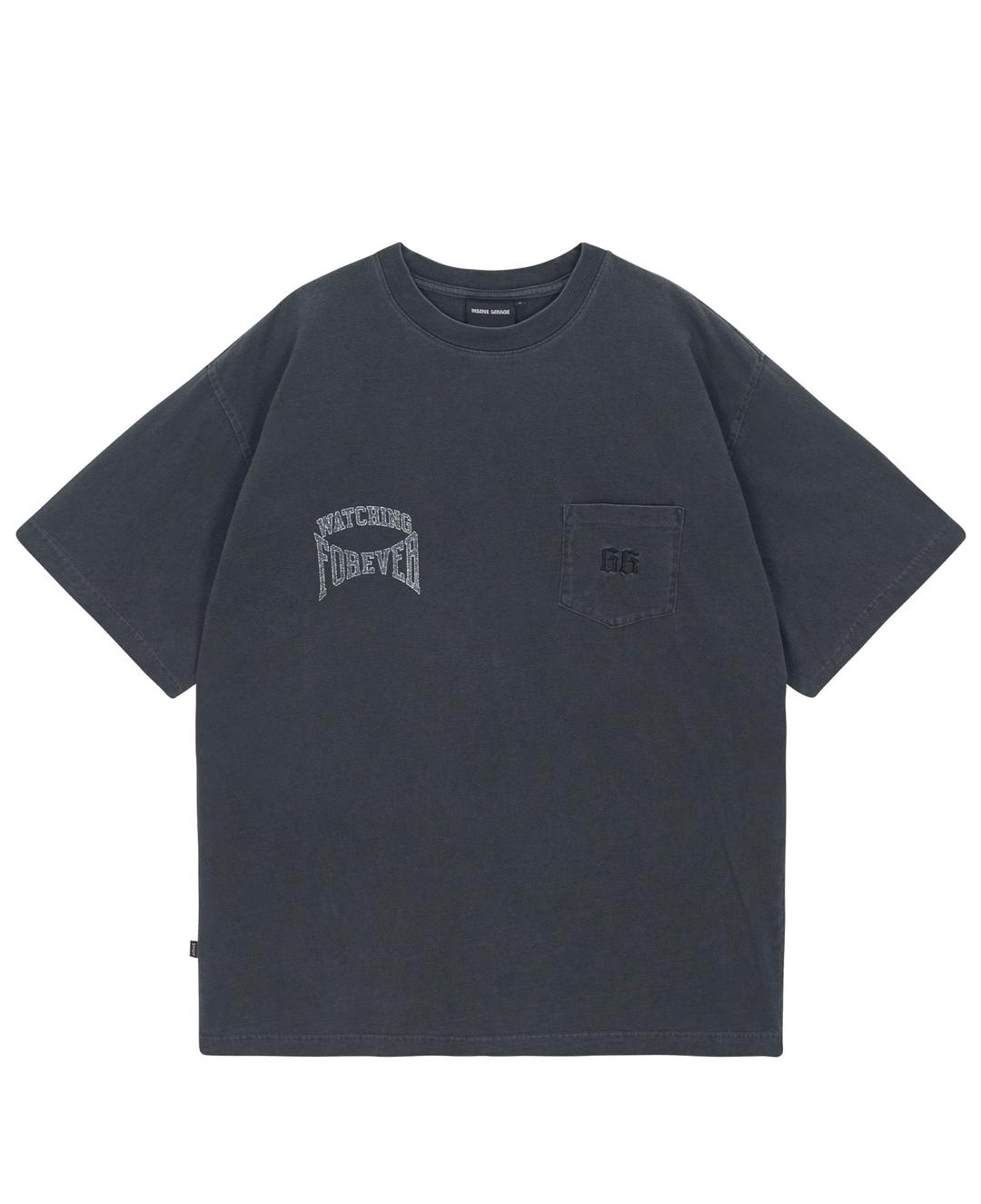 INSANE GLITTER GRAPHIC T-SHIRT_WASHED BLACK