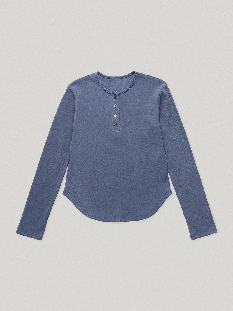 Ren Waffle Tee Mid Blue (3rd)