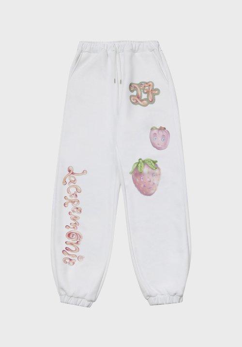 EMA X LCM SWEATPANTS / WHITE