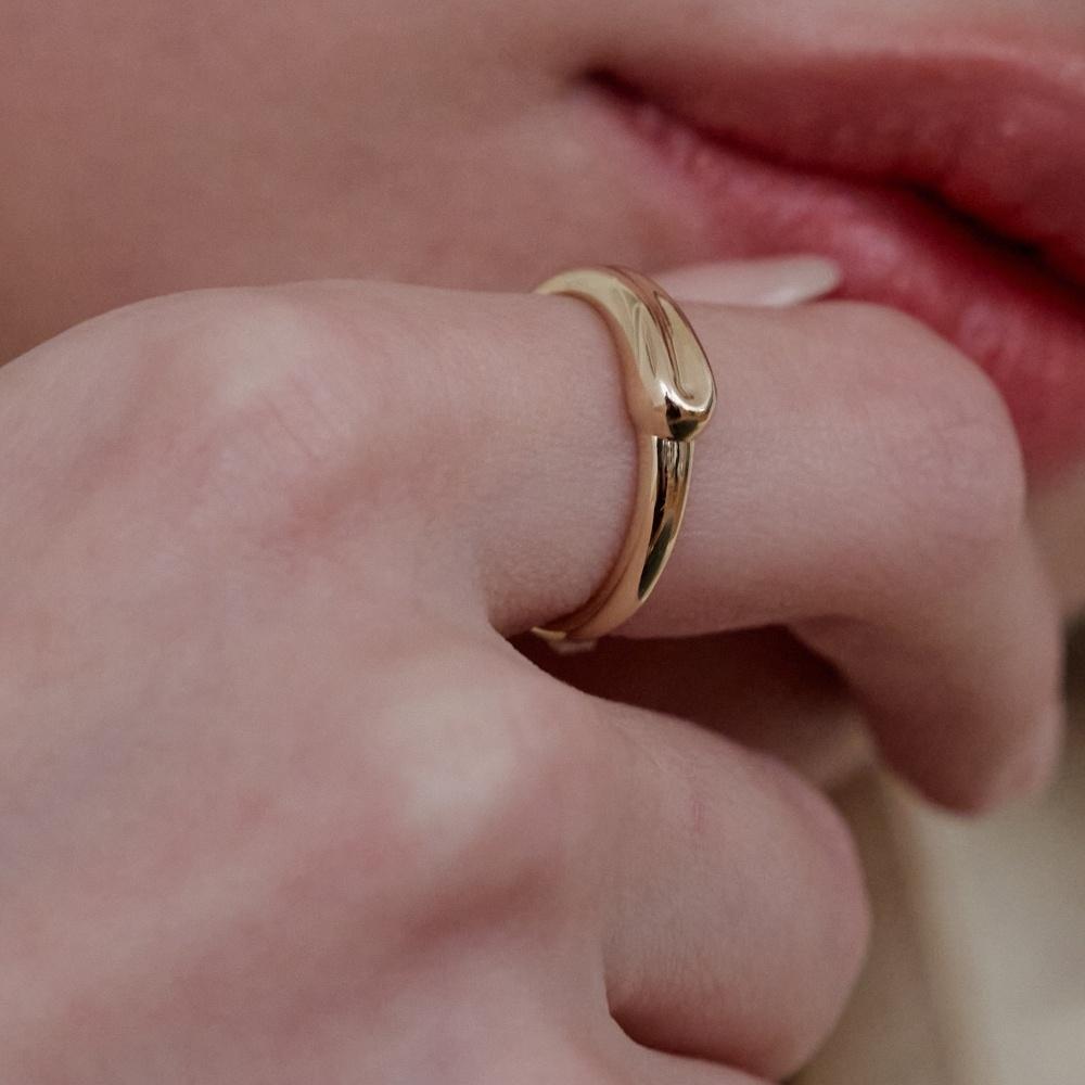 14k 샌디 커브 볼드링