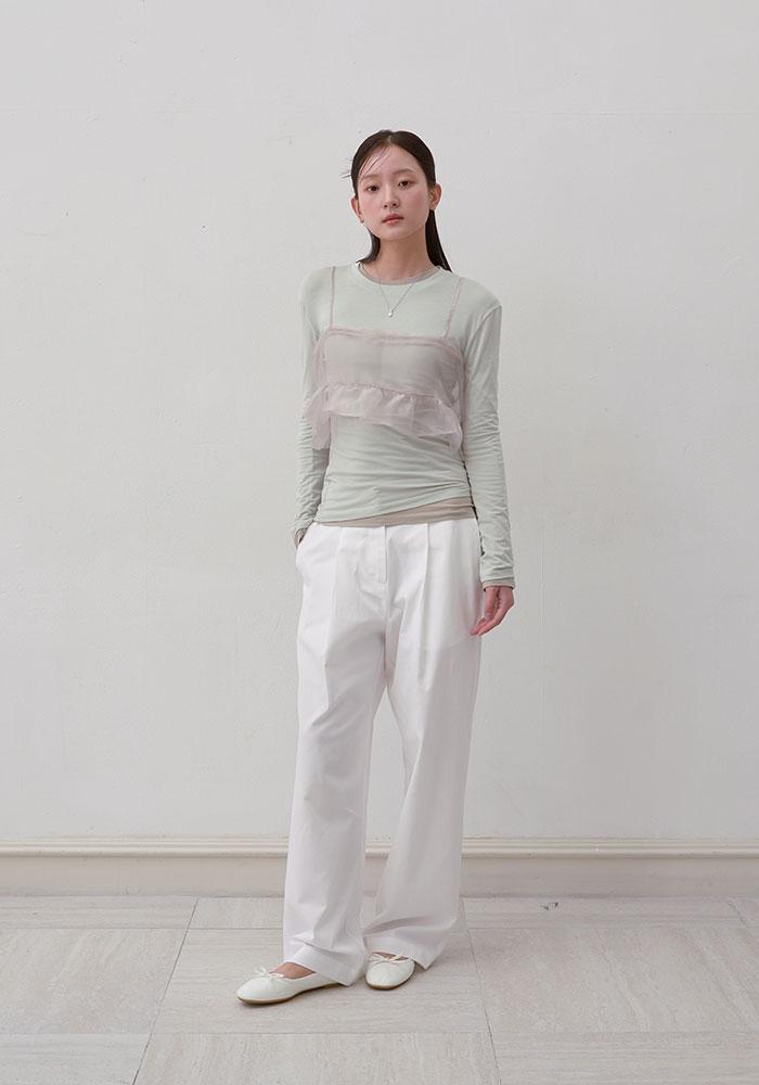 ORGANZA  BALLOON  BUSTIER-GRAY