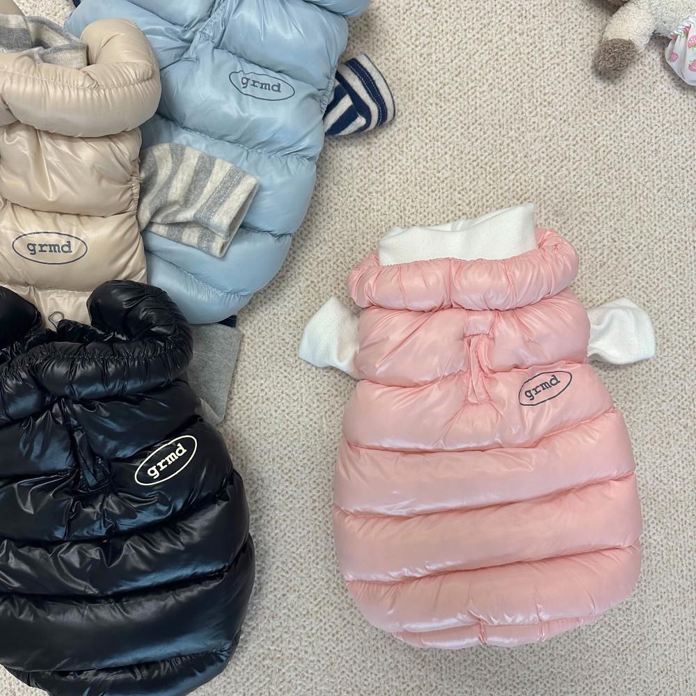 말랑파우치패딩조끼 (4colors) S-2XL 강아지패딩조끼 귀여운 애견 평상복 뽀넬